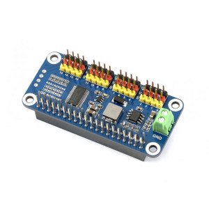 SERVO DRIVER HAT FOR RASPBERRY PI, 16-CHANNEL, 12-BIT, I2C Product Pictures