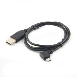 USB 2.0 A MALE TO L-SHAPE MICRO B MALE CABLE, 3FT Product Pictures