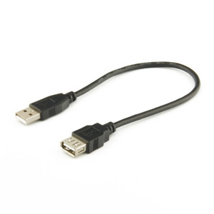 USB 2.0 EXTENSION CABLE - A-MALE TO A-FEMALE, 1FT Product Pictures