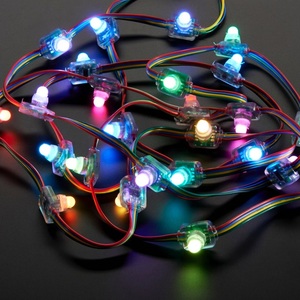 12MM DIFFUSED FLAT DIGITAL RGB LED PIXELS (STRAND OF 25) - WS2801 Product Pictures